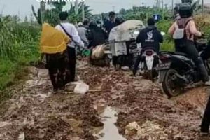 Ketua Karang Taruna Tambun Utara Nilai Pemkab Bekasi Kurang Tanggap, Jalan Alternatif Di Biarkan Rusak