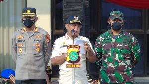 Bupati Bekasi Pimpin Gelar Apel Pasukan Ketupat 2021