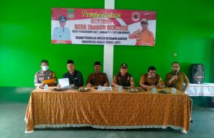Antisipasi Dan Deteksi Bencana Alam Sedini Mungkin, Pemdes Tridayasakti Bentuk Destana