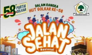 Sambut Hari Jadi Ke-58, Ribuan Kader Partai Golkar Kabupaten Bekasi Akan Mengikuti Giat Jalan Sehat