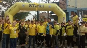 Sambut HUT Ke-58, DPD Partai Golkar Kabupaten Bekasi Sukes Gelar Jalan Sehat