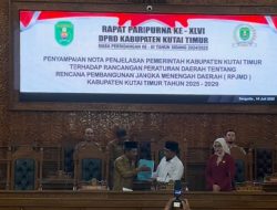 Bahas RPJMD 2025-2029, DPRD Kutim Gelar Rapat Paripurna