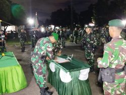Didampingi Danramil Tambun, Dandim 0507/Kota Bekasi Pimpin Upacara Serah Terima Yudha Wastu Pramuka