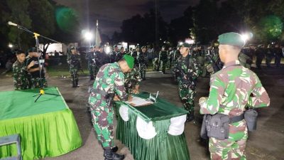 Didampingi Danramil Tambun, Dandim 0507/Kota Bekasi Pimpin Upacara Serah Terima Yudha Wastu Pramuka